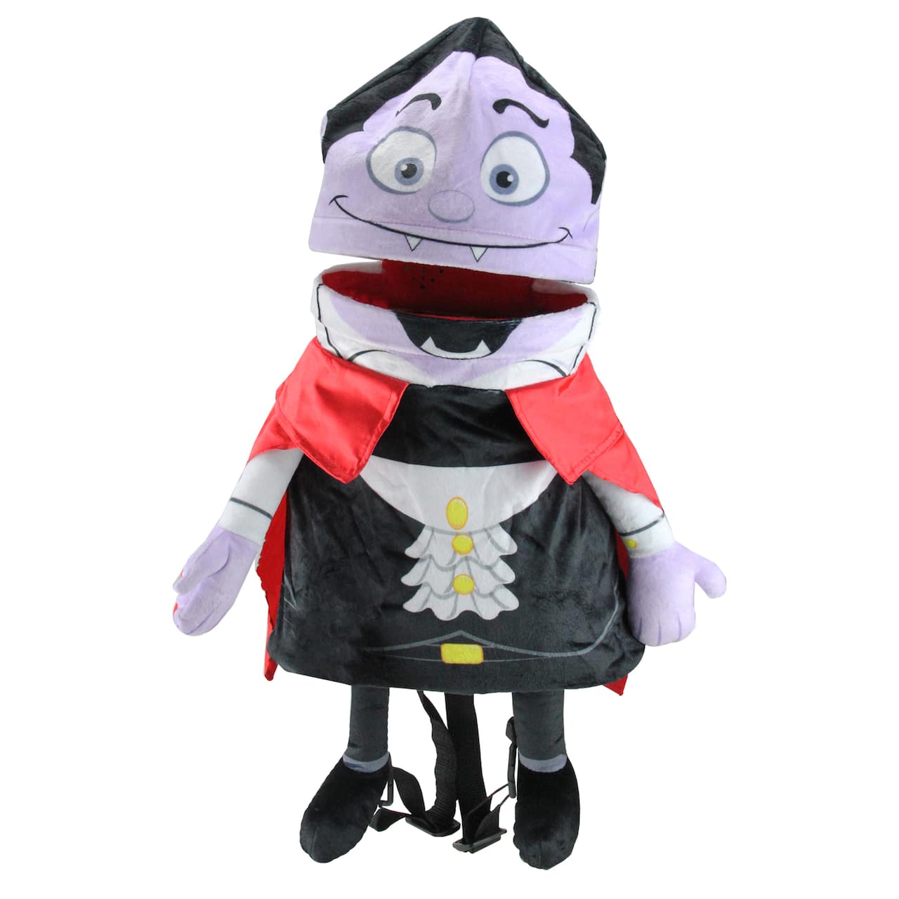 21" Black & Red Vampire Child Trick or Treat Halloween Bag